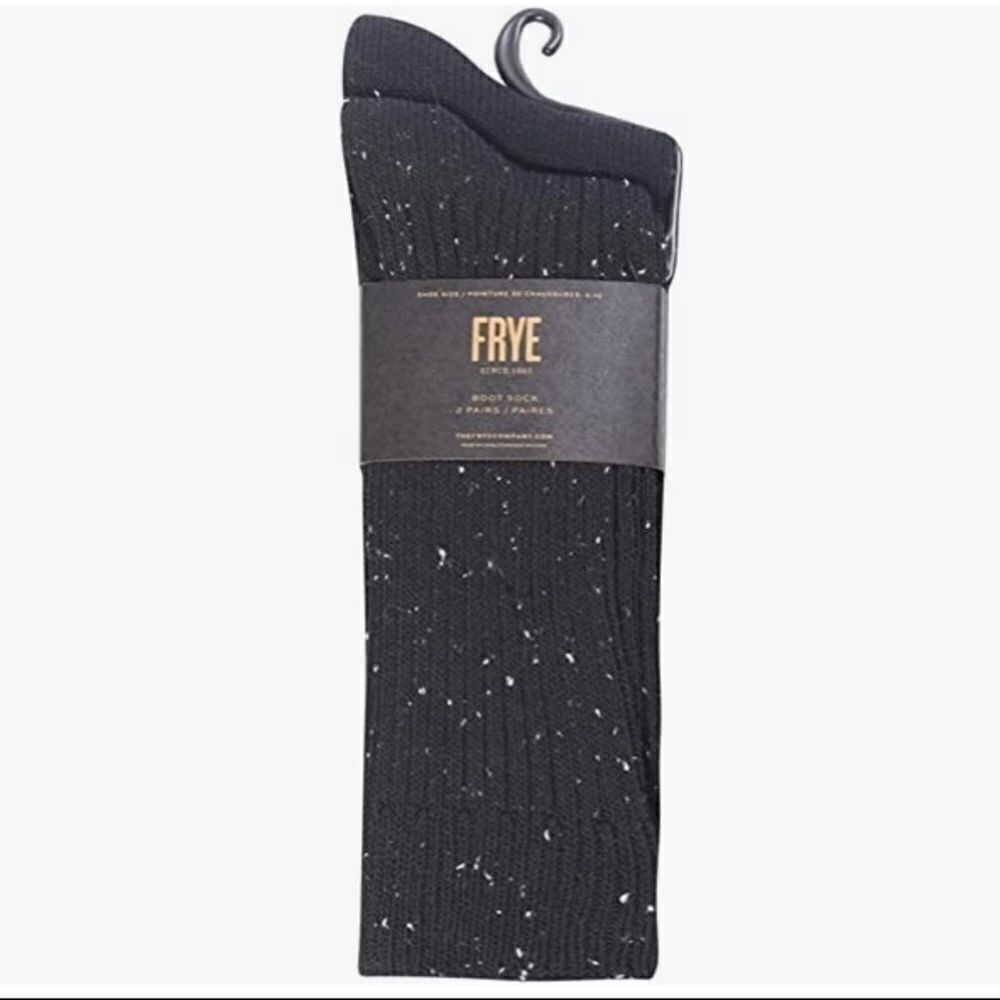 ‎Frye Men's 2-Pack Tweed Ribbed Boot Socks